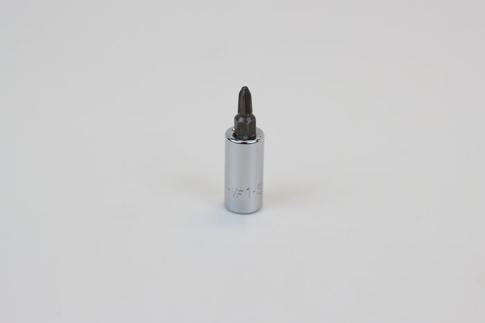 #1 1/4" Drive Phillips Screwdriver Chrome Bit Socket