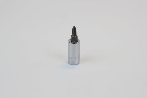 #1 1/4" Drive Phillips Screwdriver Chrome Bit Socket