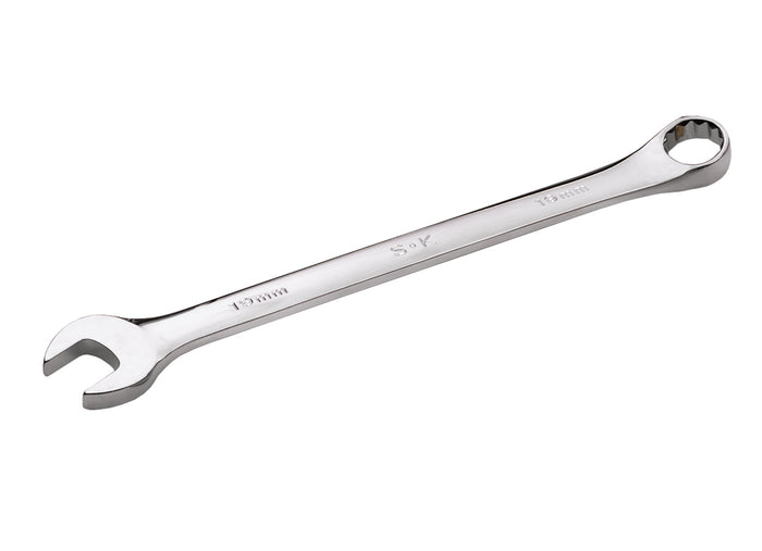 1-3/8" 12 Point Fractional Long Combination Chrome Wrench
