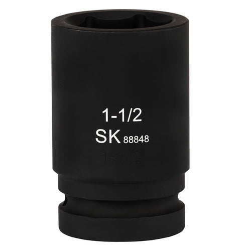 SK88848 - 1" Drive, 6 Point, Deep SAE Impact Socket, 1-1/2"