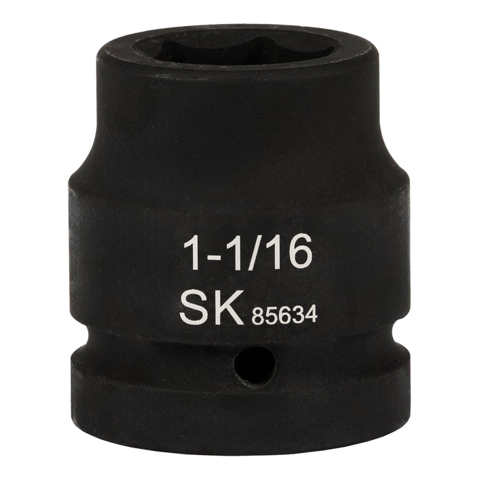 SK85634 - 1" Drive, 6 Point, Shallow SAE Impact Socket, 1-1/16"