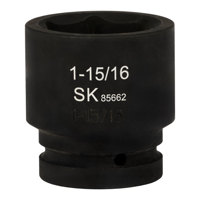 SK85662 - 1" Drive, 6 Point, Shallow SAE Impact Socket, 1-15/16"