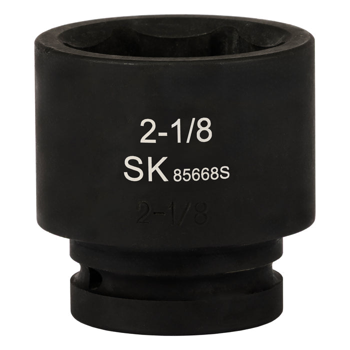 SK85668S - 1" Drive, 6 Point, Shallow SAE Impact Socket, 2-1/8"