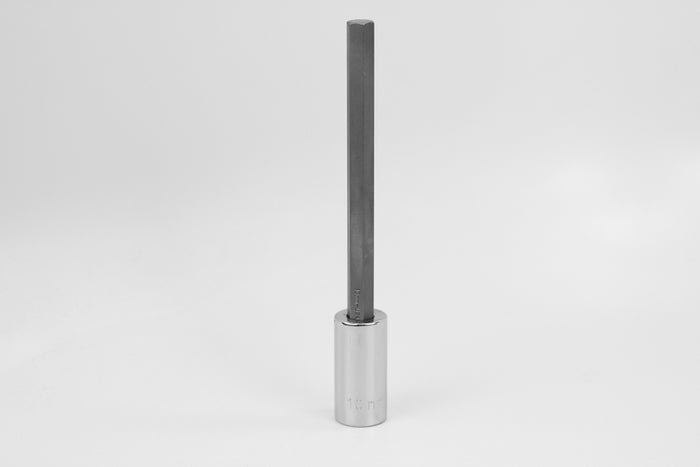 10 mm 1/2" Drive Long Hex Chrome Bit Socket