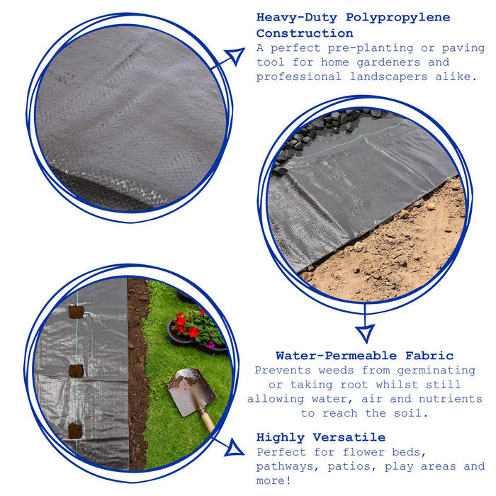 110gsm Weed Control Membrane - 2m x 10m
