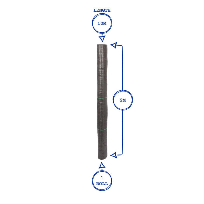 110gsm Weed Control Membrane - 2m x 10m