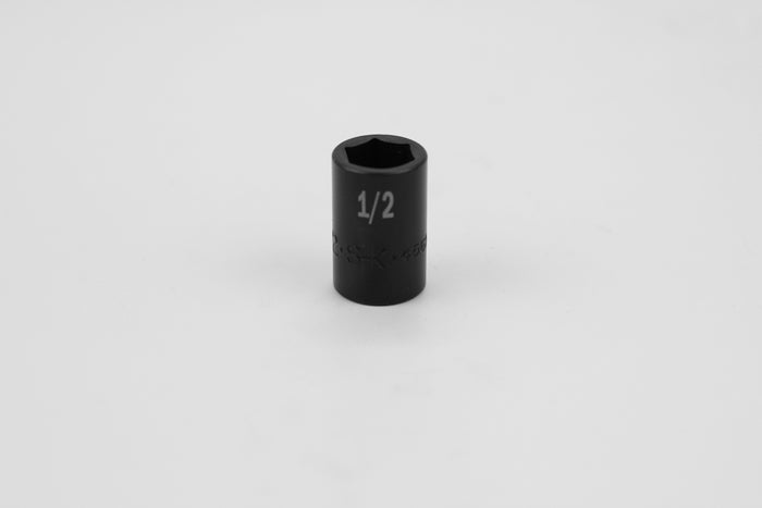 1/2" 3/8" Drive 6 Point Standard Fractional Impact Socket