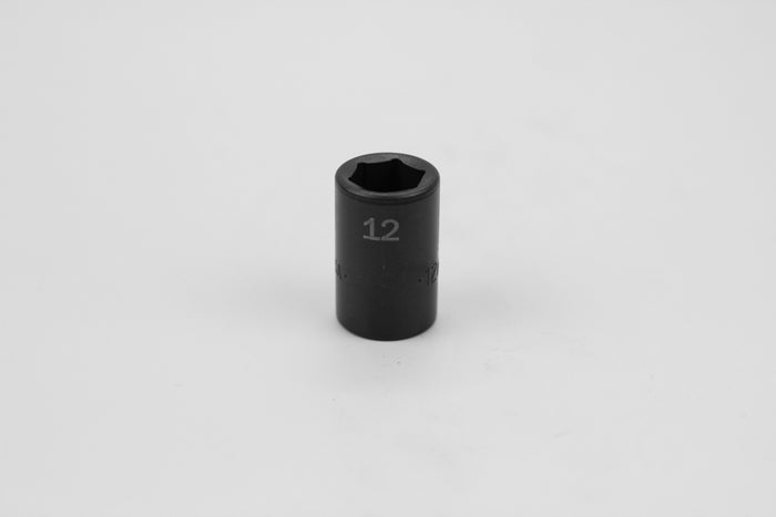 12 mm 3/8" Drive 6 Point Standard Metric Impact Socket