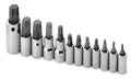 12 Piece 1/4", 3/8" and 1/2" Drive TORX Plus Bit Socket Set