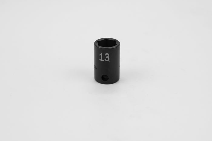13 mm 3/8" Drive 6 Point Standard Metric Impact Socket