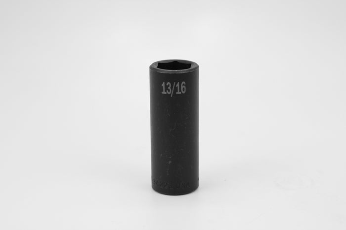 13/16" 1/2" Drive 6 Point Deep Fractional Impact Socket