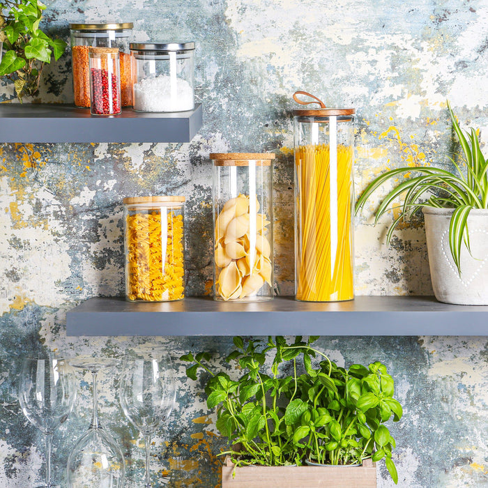1.5L Scandi Storage Jar with Cork Lid