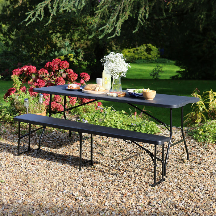 180cm (6ft) Folding Table & Bench Set