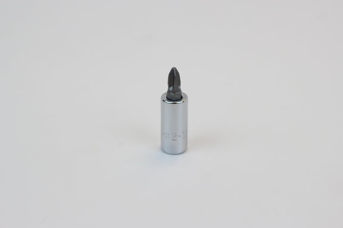 #2 1/4" Drive Phillips Screwdriver Chrome Bit Socket