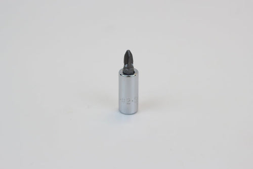 #2 1/4" Drive Phillips Screwdriver Chrome Bit Socket