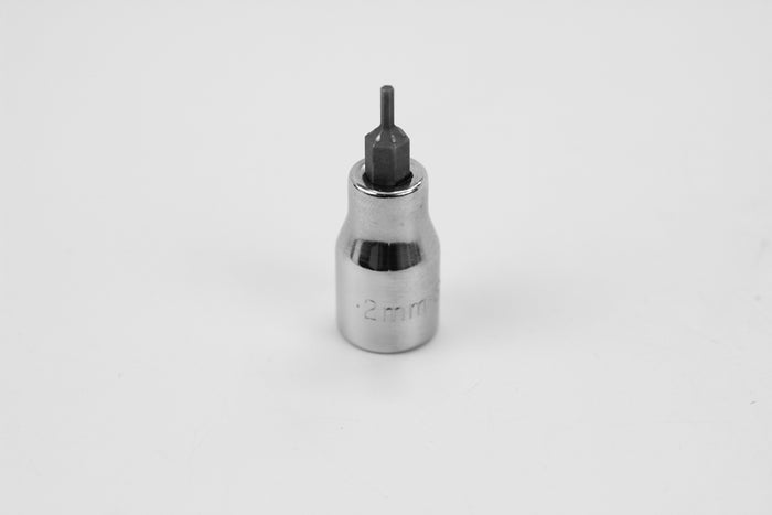 2 mm 3/8" Drive Hex Chrome Bit Socket