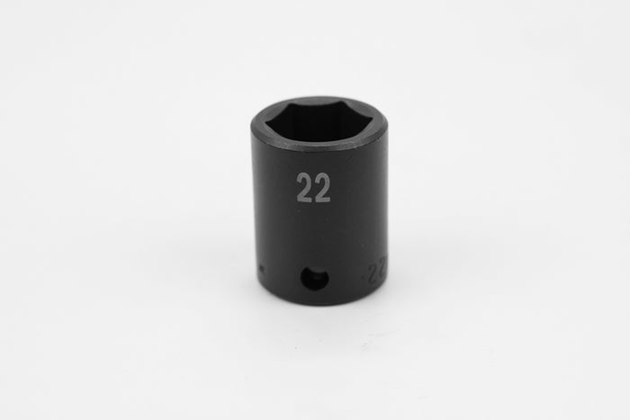 22 mm 1/2" Drive 6 Point Standard Metric Impact Socket