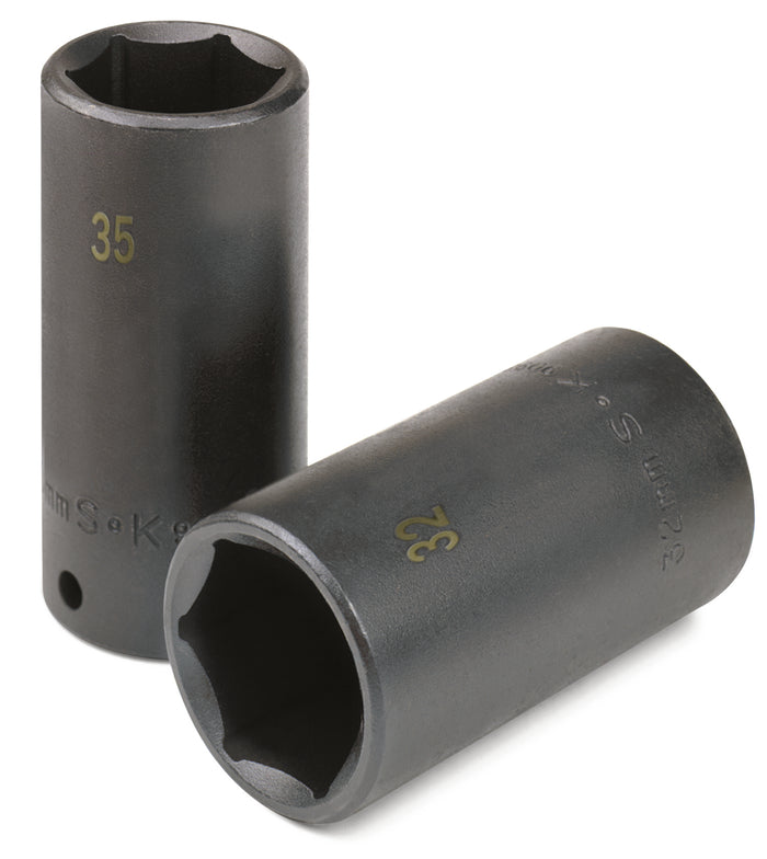 28 mm 1/2" Drive 6 Point Deep Metric Impact Socket