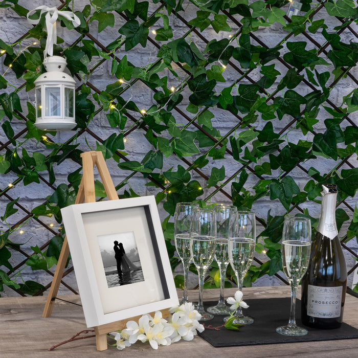 2pc Wooden Table Easel & Picture Frame Set