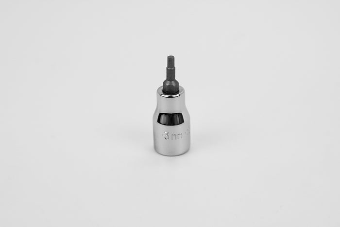 3 mm 3/8" Drive Hex Chrome Bit Socket