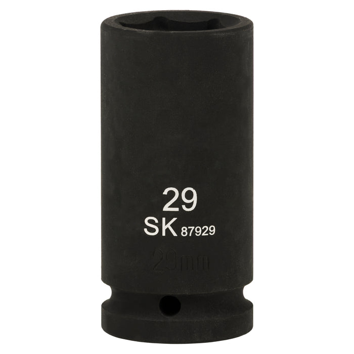 SK87929 - 3/4" Drive, 6 Point, Deep Metric Impact Socket, 29mm