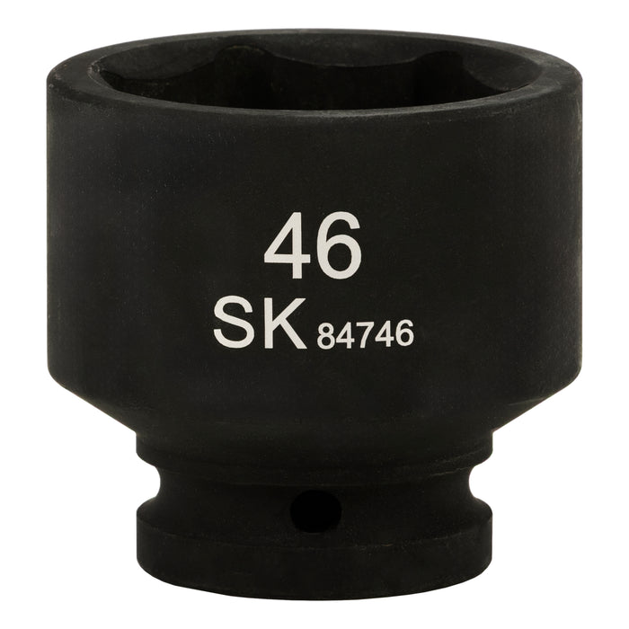 SK84746 - 3/4" Drive, 6 Point, Shallow, Metric Impact Socket, 46mm