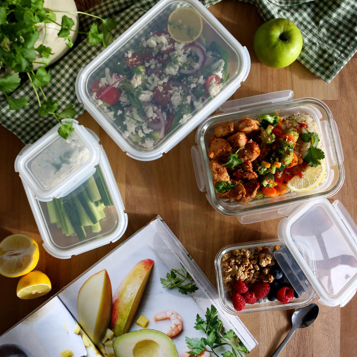370ml Glass Food Storage Container with Lid