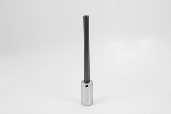 3/8" 1/2" Drive Long Hex Chrome Bit Socket