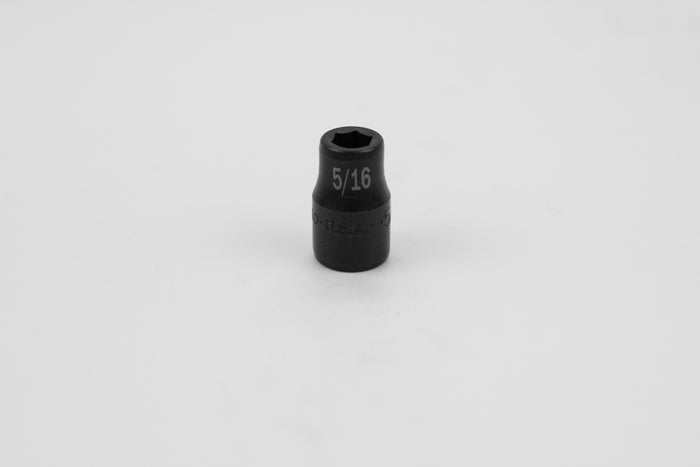 5/16" 3/8" Drive 6 Point Standard Fractional Impact Socket