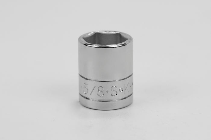 5/8" 3/8" Drive 6 Point Fractional Standard Chrome Socket