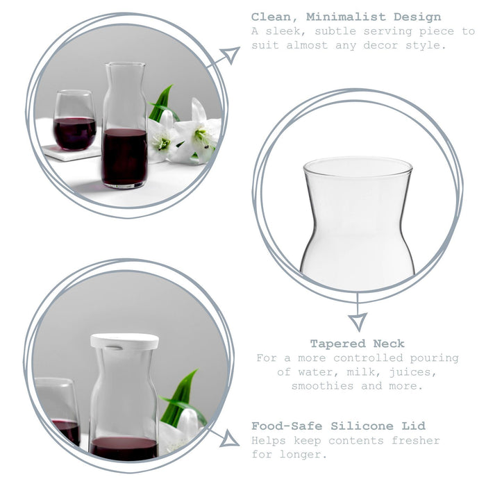 700ml Brocca Glass Carafe with Silicone Lid