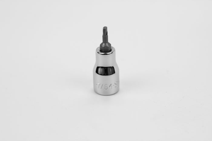 7/64"  3/8" Drive Hex Chrome Bit Socket