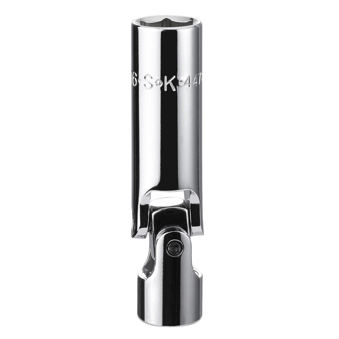 9/16" 3/8" Drive Fractional Swivel Spark Plug Chrome Socket