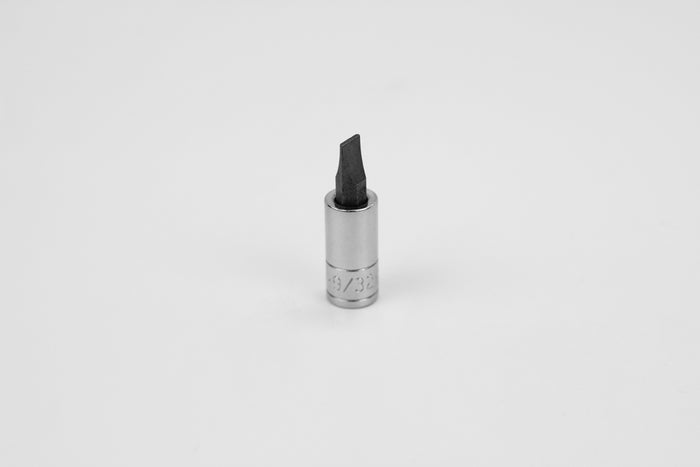 9/32" 3/8" Drive Slotted Screwdriver Chrome Bit Socket