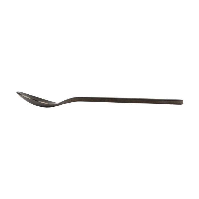 Black 14.5cm Stainless Steel Teaspoons - Pack of 4