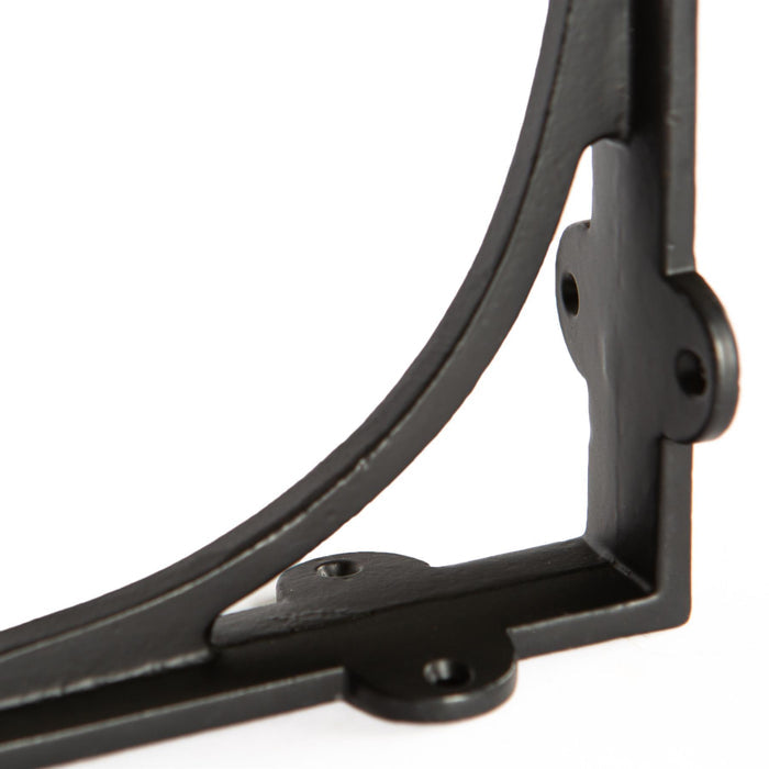 Black 150mm Curved Iron Shelf Bracket