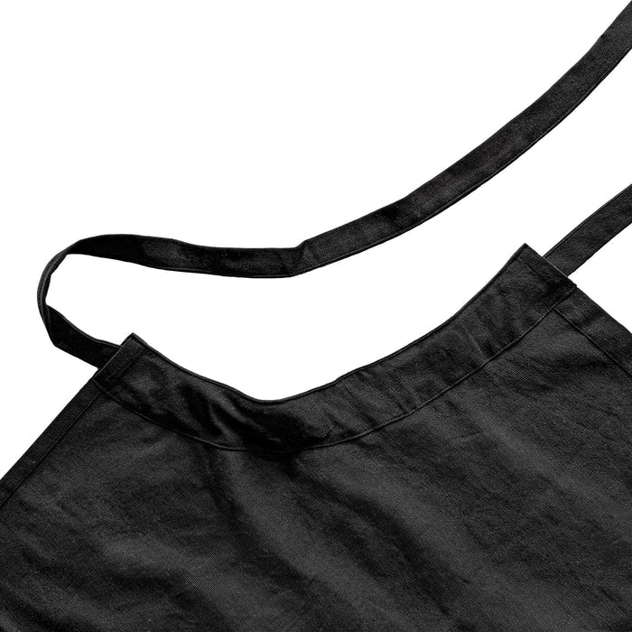 Black Cotton Kitchen Bib Apron - One Size