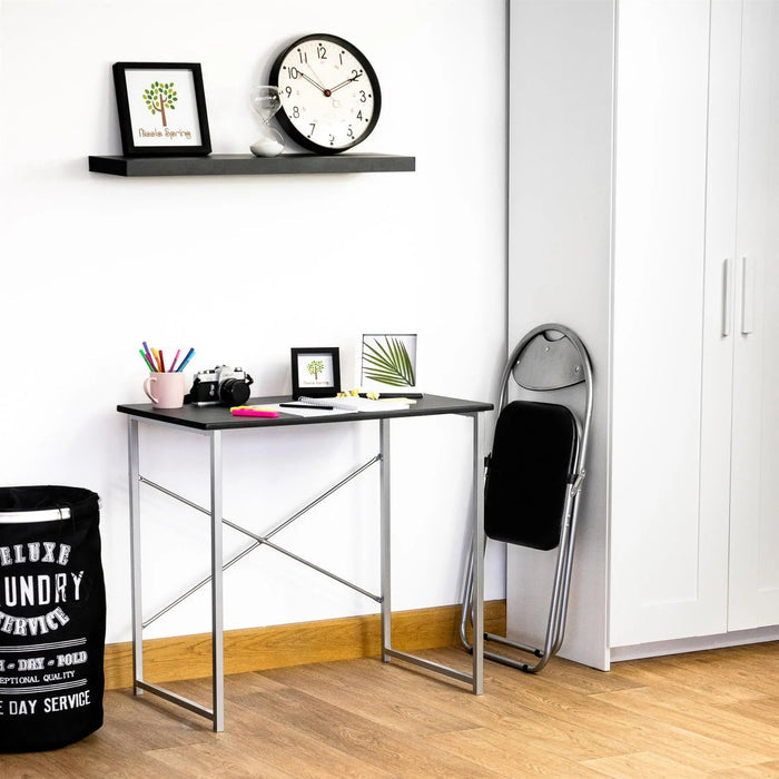 Black Curved Padded Folding Chair