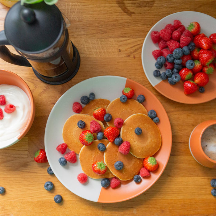 Burnt Orange 16.5cm Two-Tone Stoneware Cereal Bowls - Pack of 4