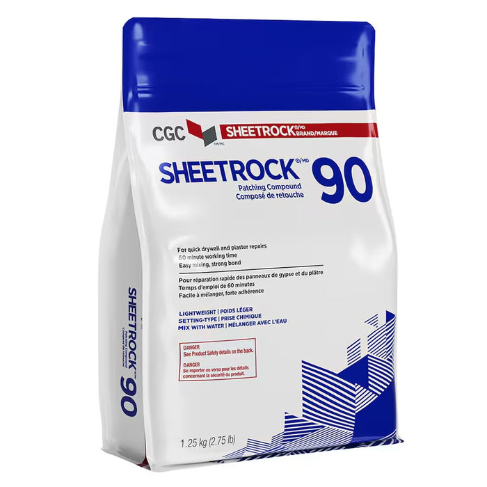 CGC Sheetrock 90 Patching Compound For Drywall & Plaster Repair (1.25 kg Bag)