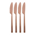 Copper 21cm Stainless Steel Dinner Knives - Pack of 4