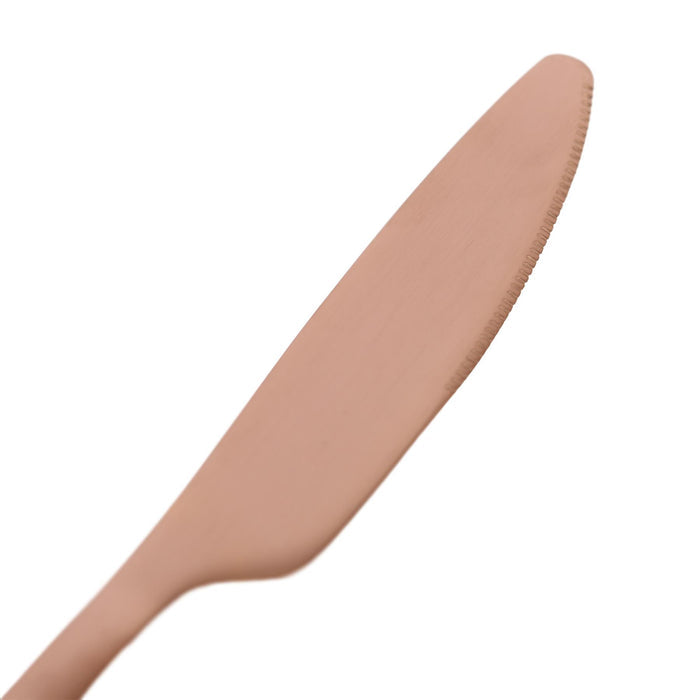 Copper 21cm Stainless Steel Dinner Knives - Pack of 4