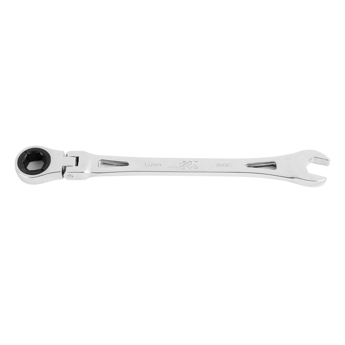 SK80063 - Flex-Head X-Frame® 6-Point Metric Chrome Ratcheting Combination Wrench, 13mm