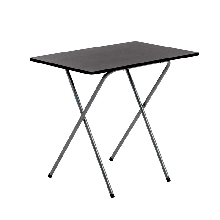 Folding Wooden Desk - Black & Silver