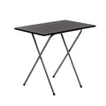 Folding Wooden Desk - Black & Silver