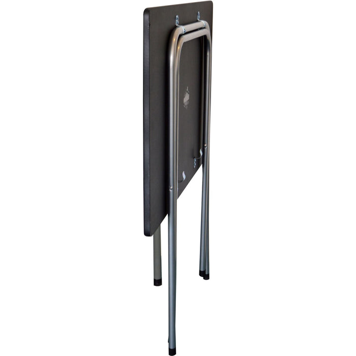 Folding Wooden Desk - Black & Silver