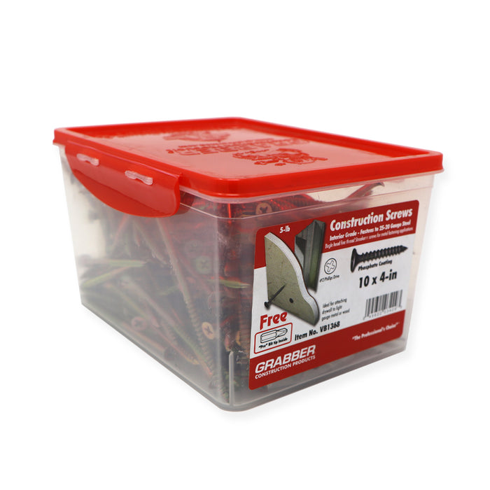 10 x 4" / 5 lb Pack (Approx. 150 Pcs.)