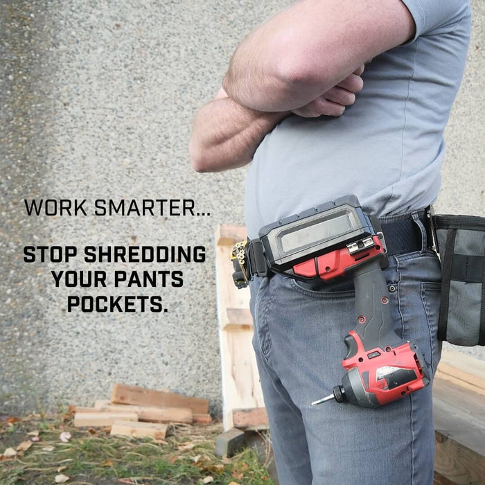 Holstery DriverMaster Pro - Clip-On Holster for Drills, Impacts, and Nailers