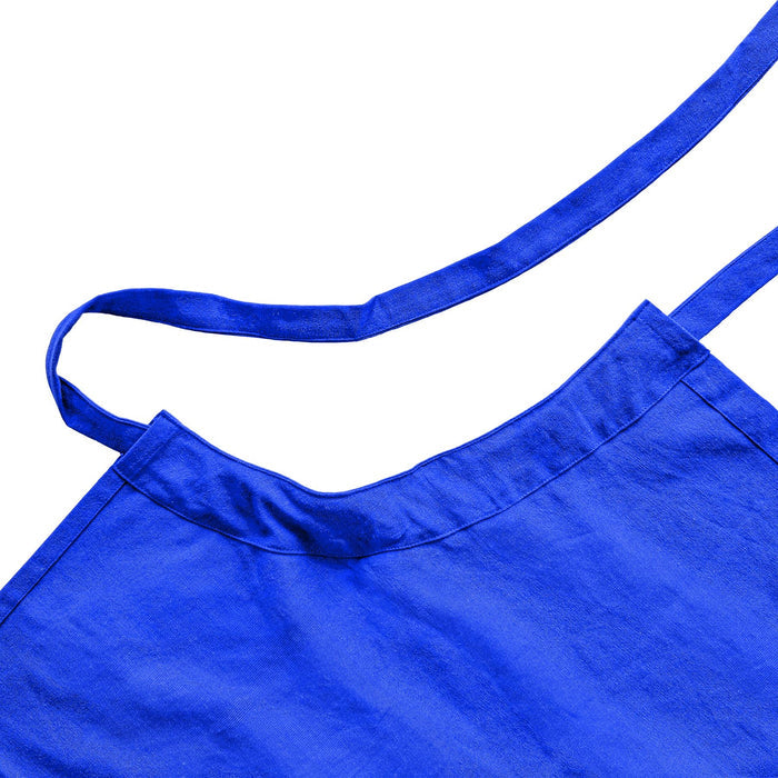 Royal Blue Cotton Kitchen Bib Apron - One Size
