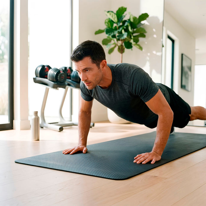 Rubber Treadmill Mat - 180 x 75cm - Black
